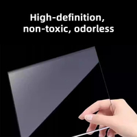 Panneau en PMMA flexible transparent de 1 mm, 2 mm, 3 mm, 4 mm, 5 mm, 8 mm, 1220*2440, 4x8 pieds, Perspex transparent, feuille acrylique transparente