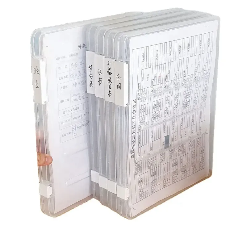 学校の学生のオフィスのための卸売A4紙収納ボックスドキュメントファイルフォルダーデスクトップ分類収納ボックス