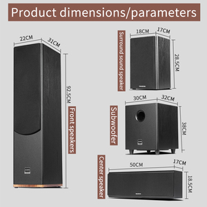 Sistema de Sonido Envolvente 5.1 para el Hogar, Sistema de Cine en Casa de Madera con Amplificador Digital Compatible con 3D/4K - Product Image 6