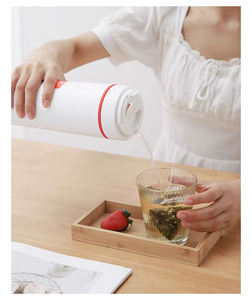 Mini hervidor <span class=keywords><strong>pequeño</strong></span> de acero inoxidable para coche, <span class=keywords><strong>termo</strong></span> de viaje eléctrico portátil para hervir <span class=keywords><strong>agua</strong></span> caliente, taza de té, función de Control de temperatura - Product Image 5