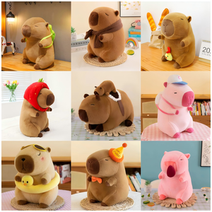 ตุ๊กตาคาปิบาร่ารูปจระเข้ ตุ๊กตาคาปิบาร่านุ่มพิเศษ ใยฝ้าย PP นุ่มมาก หมอนปลอบประโลม<span class=keywords><strong>เด็ก</strong></span> ช่วยผ่อนคลายความเครียด ขายส่ง - Product Image 5