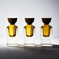Flacon de parfum en verre transparent de luxe, nouveau design, haute qualité, vide, carré, 30ml 50ml 75ml, avec pompe pulvérisatrice pour sérum – Vente chaude