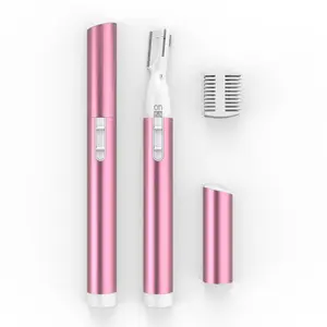 Painless Full Body Pen Trimmer Bikini Razor Electric Facial Hair Remover Eyebrow Trimmer with Comb