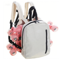 Sacs de patins à roulettes pour femmes et hommes, sac à dos de sport multifonctionnel pour patins à roulettes, patins à glace, patins à roues alignées