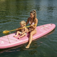 Planche de paddle gonflable rose pour sports nautiques, planche de surf gonflable, nouvelle arrivée estivale, ensemble complet