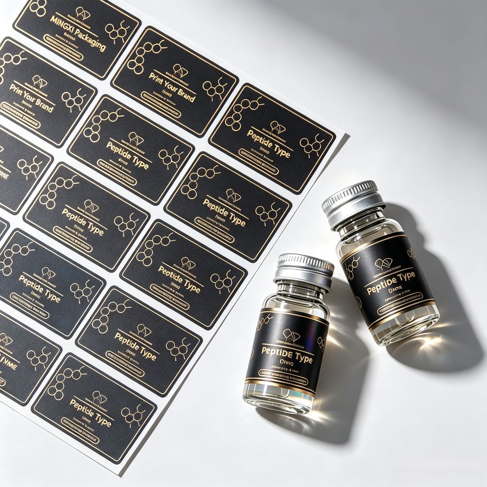 Offset Printed QR Code Peptide Labels Roll Labels for Applicator ...