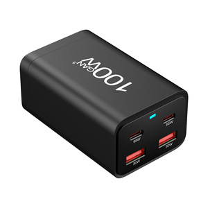Adaptadores <span class=keywords><strong>de</strong></span> cargadores <span class=keywords><strong>de</strong></span> pared para Teléfonos móviles inteligentes multiusos portátiles <span class=keywords><strong>de</strong></span> 100W, 2 tipos C 2 USB Gan, compra a granel <span class=keywords><strong>de</strong></span> alta calidad - Product Image 5