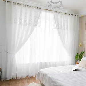 100% 遮光窗帘面板，纯白色全光阻挡84英寸下降隔热窗帘用于床ro