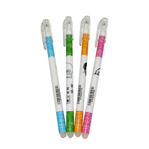 <span class=keywords><strong>Stylo</strong></span> à bille effaçable à la chaleur à encre gel de température en plastique imprimé de dessin animé Offre Spéciale avec gomme en caoutchouc - Product Image 1