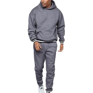 High Quality Men's Hoodie and Pants Sports Street Wear Jogger Sweat Suit New Design Cotton Fleece <b>Tracksuit</b> - Product Image 1
