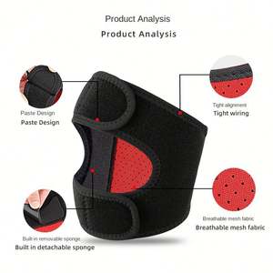 Genouillères de sport épaisses, flexibles et réglables en néoprène pour le basketball, la course à pied, l'alpinisme, ceinture de protection de la rotule respirante pour l'extérieur - Product Image 3