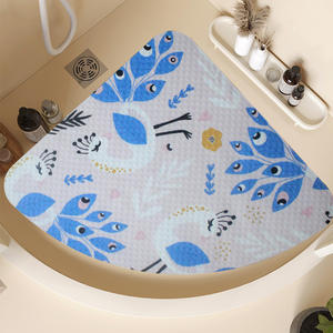 PVC en forme d'éventail anti-dérapant <span class=keywords><strong>bain</strong></span> salle <span class=keywords><strong>de</strong></span> douche tapis <span class=keywords><strong>de</strong></span> sol toilette ventouse Anti-chute ménage salle <span class=keywords><strong>de</strong></span> <span class=keywords><strong>bain</strong></span> tapis <span class=keywords><strong>de</strong></span> pied incurvé - Product Image 2