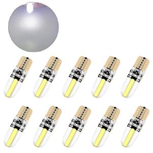 Éclairage extérieur automobile et moto à LED COB 8SMD T10 en silicone haute luminosité pour plaque d'immatriculation - Product Image 1