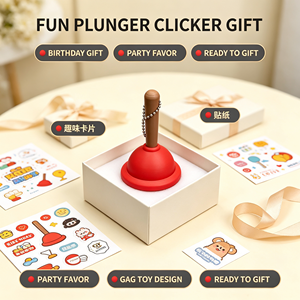 Juguete Antiestrés Clicker de Émbolo Impreso en 3D, Gadget Divertido para Aliviar el Estrés, Adorno de Escritorio, Colgante Portátil para Bolsa, Decoración de Oficina - Product Image 2