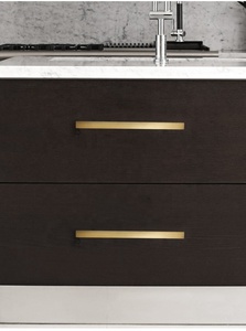 Đồ nội thất phần cứng vuông vàng hiện đại trang trí Brass Door Handle Knob cho tủ bếp - Product Image 6