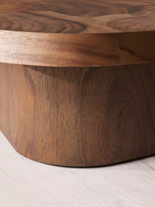 Tavolino con forma unica creata da sezione trasversale e legno a pezzi insieme per tavolino da salotto - Product Image 5