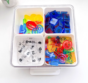 CE tulumları duyusal kutu faaliyetleri duyusal kutu tepsisi kapaklı ve çıkarılabilir depolama ekler öğrenme için - Product Image 3