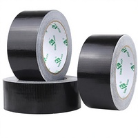 Ruban adhésif noir BOMEI PACK 1,88 pouce, qualité industrielle, 9 mil, très résistant, imperméable, résistant aux UV, simple face, en caoutchouc