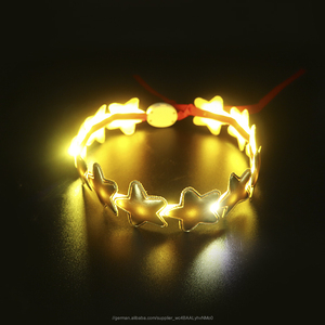 2019 China Lieferant Blinklicht Up Glow Led stern Stirnband Für Party glow in <span class=keywords><strong>the</strong></span> dark - Product Image 6