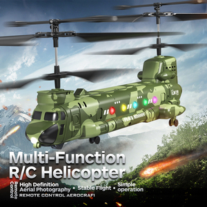 <span class=keywords><strong>Hélicoptère</strong></span> télécommandé Dwi Dowellin, <span class=keywords><strong>hélicoptère</strong></span> de <span class=keywords><strong>transport</strong></span> <span class=keywords><strong>militaire</strong></span> RC avec maintien d'altitude, décollage/atterrissage à une touche, lumière LED - Product Image 3