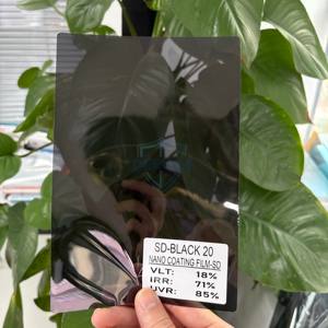 Film pour fenêtres SD-BLACK 20 PET Nano Céramique 2MIL, <span class=keywords><strong>prix</strong></span> d'usine, film teinté pour fenêtres, blocage UV, noir - Product Image 3