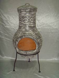 屋外テラコッタ暖炉カスタマイズ粘土チメネア100% 手作りガーデンファイヤーピット中国オリジナル工場 - Product Image 4