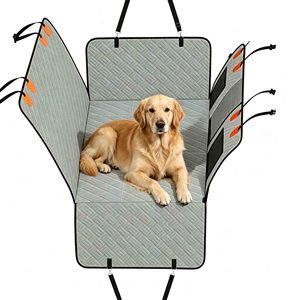 Best Dog Car Seat Cover Hammock Pet Auto Seating <b>Pad</b> for Backseat Hard Bottom Waterproof Dog Car Seat Cover Pet Truck Extender - Product Image 1