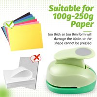 Perforatrice circulaire 9-75 mm pour papier, perforatrice manuelle pour cartes DIY, perforatrice circulaire pour papier