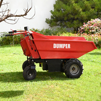 Mini Dumper Portátil 4x4 con Motor Eléctrico para Construcción en Interiores, Ingeniería, Uso Doméstico y Minería