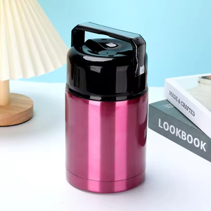 Bocaux isothermes à double paroi en acier inoxydable de 1 L grande capacité pour soupes et plats mijotés – Contenant alimentaire thermos - Product Image 4