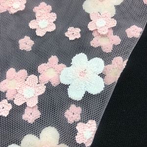 Tela de encaje con diseño bonito para vestido de niños, tela de tul con flores suaves de nailon 100, estampado de farol DTY para boda, gran oferta - Product Image 6