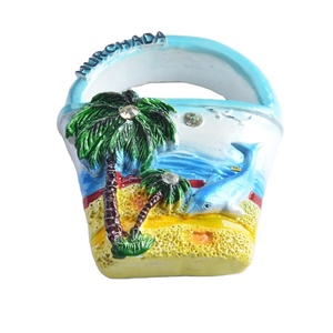 Imán de Resina 3D Personalizado con Logotipo, Recuerdo de Playa Tropical con Delfín, Imán de Resina <span class=keywords><strong>para</strong></span> Refrigerador con Decoración de Cristal - Product Image 3