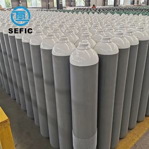 Yüksek basınç 50L endüstriyel gaz silindiri dikişsiz çelik Argon azot oksijen <span class=keywords><strong>CO2</strong></span> gaz tankı 345bar testi 48kg ağırlık - Product Image 4