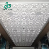 Panel de Techo de PVC Moderno de Bajo Precio, Paneles de Techo Falso Suspendidos, Panel/Adhesivo Decorativo para Pared, Resistente al Fuego y a la Humedad
