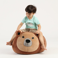Nouveau design série animale lapin de Pâques style chien forme pouf enfants paresseux canapé mignon confortable doux pouf chaise longue
