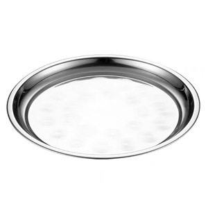 Plateau de service en acier inoxydable, plateaux alimentaires, <span class=keywords><strong>plat</strong></span> en acier inoxydable, grand <span class=keywords><strong>plat</strong></span> de service, grand <span class=keywords><strong>plat</strong></span> de service <span class=keywords><strong>rond</strong></span>, <span class=keywords><strong>plat</strong></span> - Product Image 4
