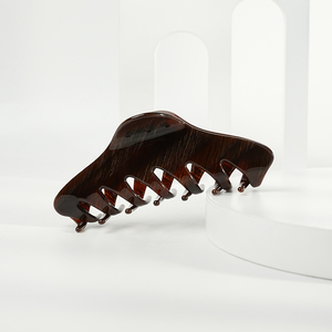 Wjia French Superior clip de ácido acético <span class=keywords><strong>Dark</strong></span> Lady Shark clip Mujer parte posterior de la cabeza media pinza para el cabello accesorios para el cabello - Product Image 5