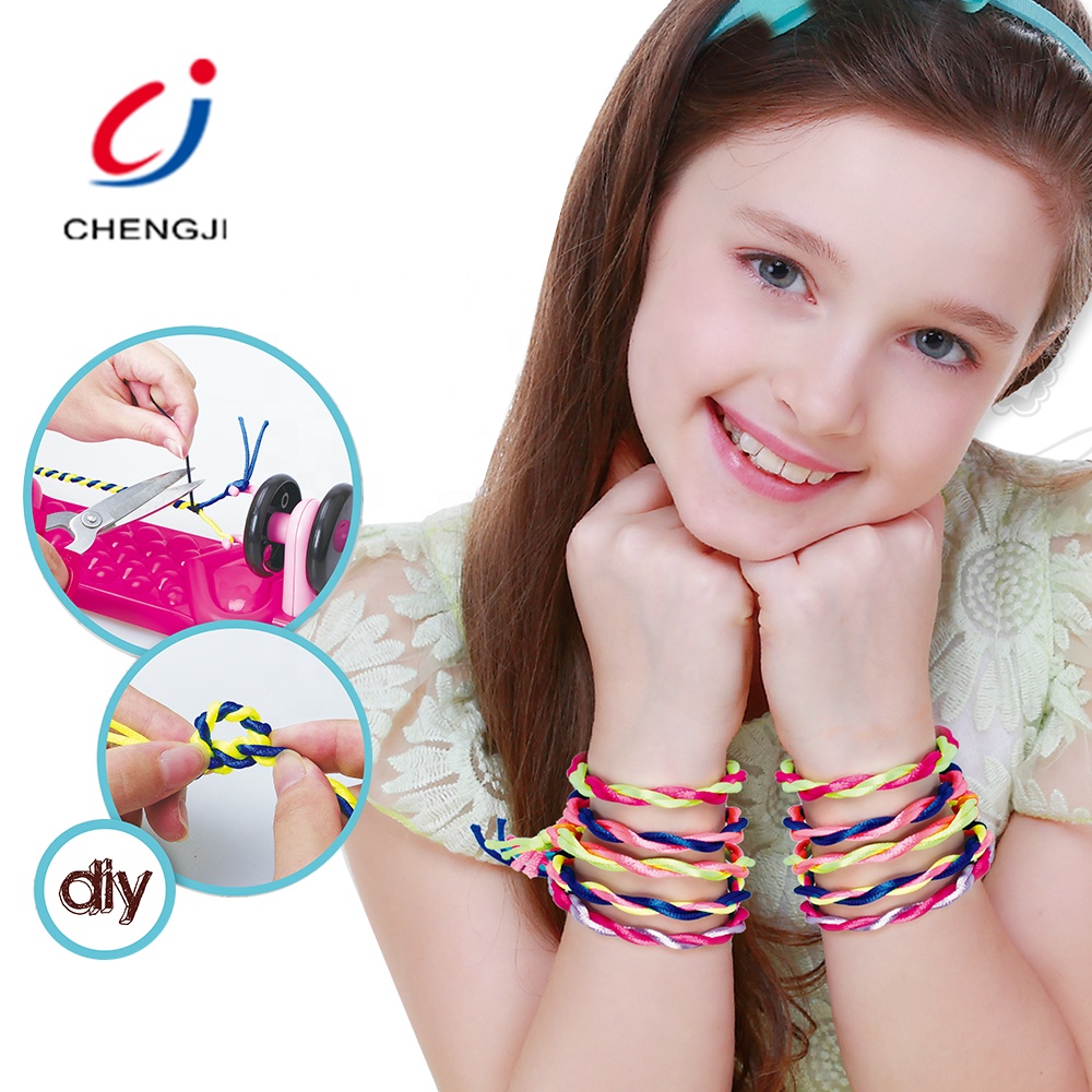 Бижутерия «сделай сам» 2 в 1, модные аксессуары, пластиковый поворотный браслет для девочек, игрушка для изготовления