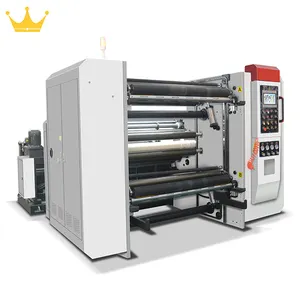 Automatic Adhesive Packing Tape Jumbo Roll Cash Register Paper Slitting Rewinder Machine