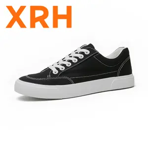 XRH Wholes Lace Up Custom Logo Low-tops Rubber Casual Ladies Wholesale In Stock Canvas Sneakers Shoes Men Shoes Women