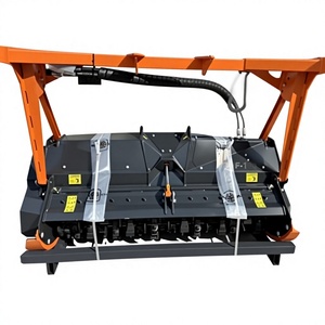 Broyeur forestier à bois orange F180, tête de broyage à tambour, surveillance à distance pour tracteur et terres agricoles - Product Image 1