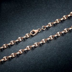 Xinfly Au750 Cadena de Oro Puro de 18k Tipo Nariz de Cerdo, Joyería Empeñable, Collar de Oro Real de 18k para Hombres y Mujeres - Product Image 4