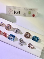 Diamants bleus de laboratoire en gros certifiés IGI, diamants en vrac de clarté VVS, bijoux fantaisie en diamants de laboratoire CVD