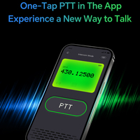 Radio UHF Inteligente Baofeng Alervites AT2, Walkie Talkie de Largo Alcance, Bluetooth Offline, Zello PTT, Radio Bidireccional Portátil con IA, 1300/2200mAh