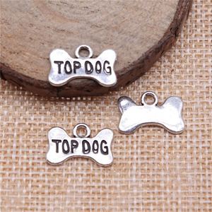 Multicolor Metal TOP DOG Bone Puppy Dog <b>Biscuit</b> Eco-friendly Pendant DIY Keychain Accessory - Product Image 1