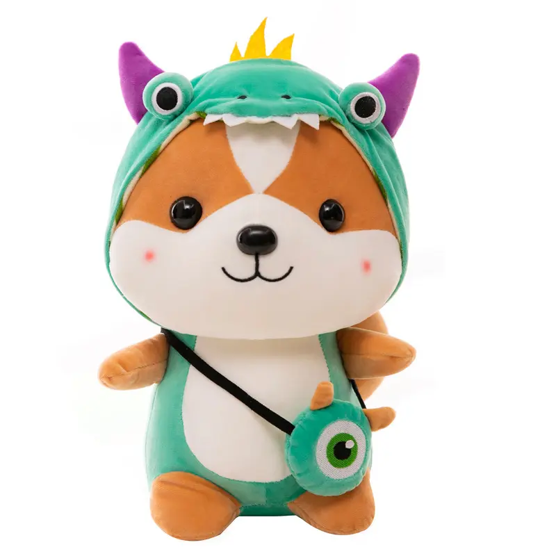 popular Wholesale squirrel Shiba Inu Dog Soft Stuffed animal pillow Doll kawaii Cute Squirrel Plush Toys