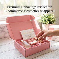 Boîte d'expédition en carton ondulé personnalisée avec logo et couleur sur mesure - Boîte d'expédition de luxe jetable pour e-commerce avec gaufrage pour petites entreprises