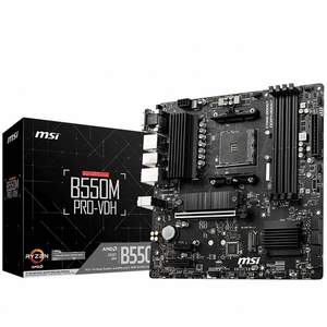 Tarjeta Madre MSI B550M PRO-VDH Usada, Compatible con Procesadores AMD Ryzen de 3.ª Generación y Futuros CPU AMD Ryzen con Actualización de BIOS, DDR4 128GB - Product Image 1