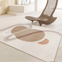Gemusterter Hotel-Teppich Hochwertiger Designer-Teppich Geometrische Schlafzimmerteppiche Salon-Sofa-Tisch Großer Teppich 3D-Bodenteppich
