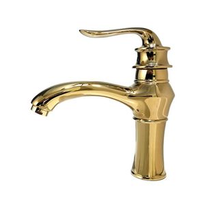 Robinet de lavabo monocommande <span class=keywords><strong>en</strong></span> alliage de <span class=keywords><strong>zinc</strong></span> de style rétro europé<span class=keywords><strong>en</strong></span>, à montage sur plan, avec cartouche céramique, couleur personnalisée, finition électrolytique - Product Image 1